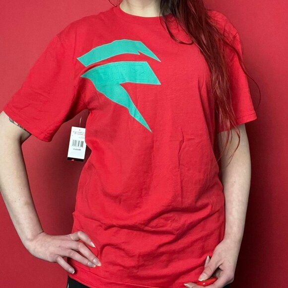 FOX / Y2K NWT red and teal tee shirt 🩵❤️ - Picture 2 of 5